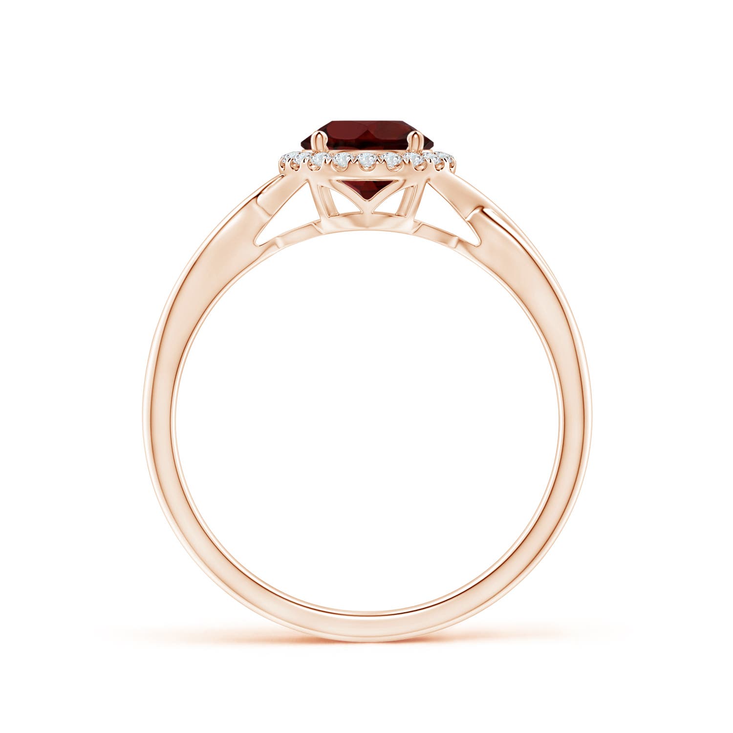 AA - Garnet / 1.1 CT / 14 KT Rose Gold