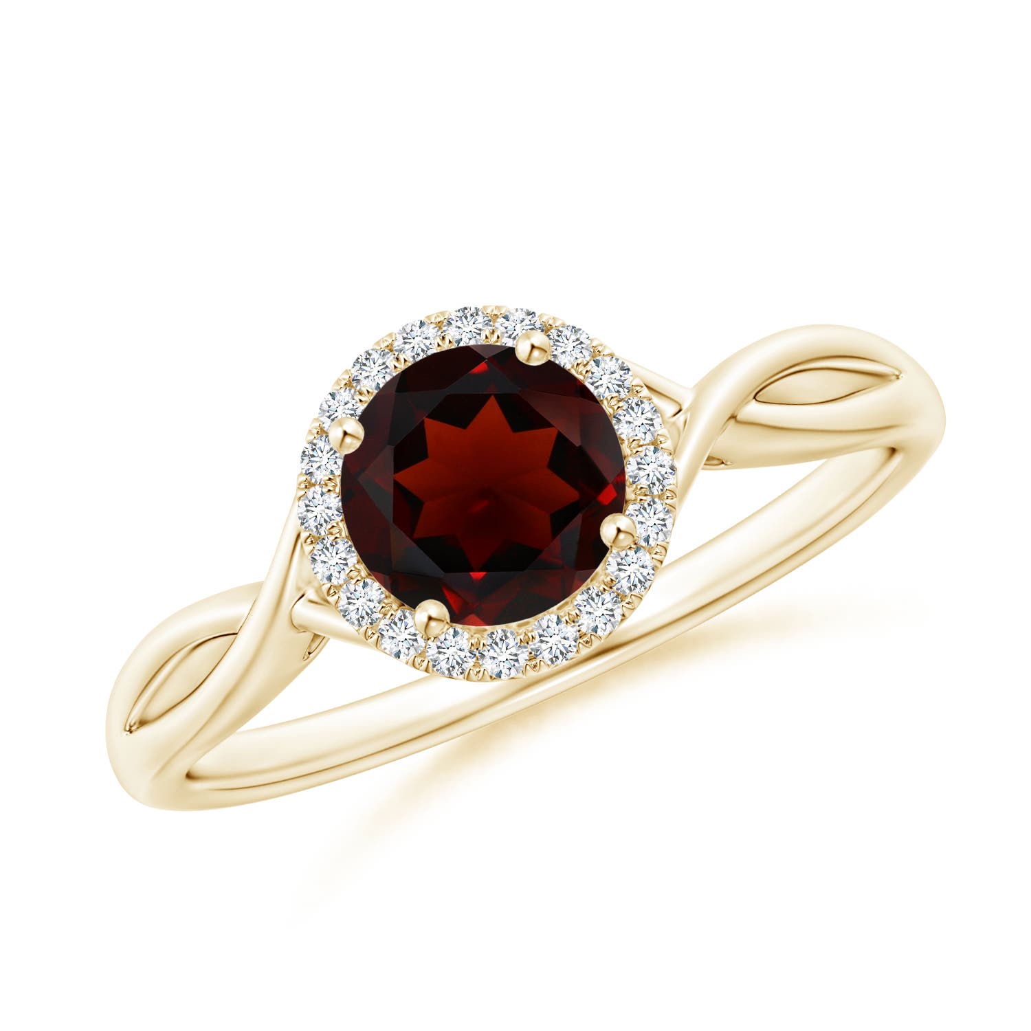 AA - Garnet / 1.1 CT / 14 KT Yellow Gold