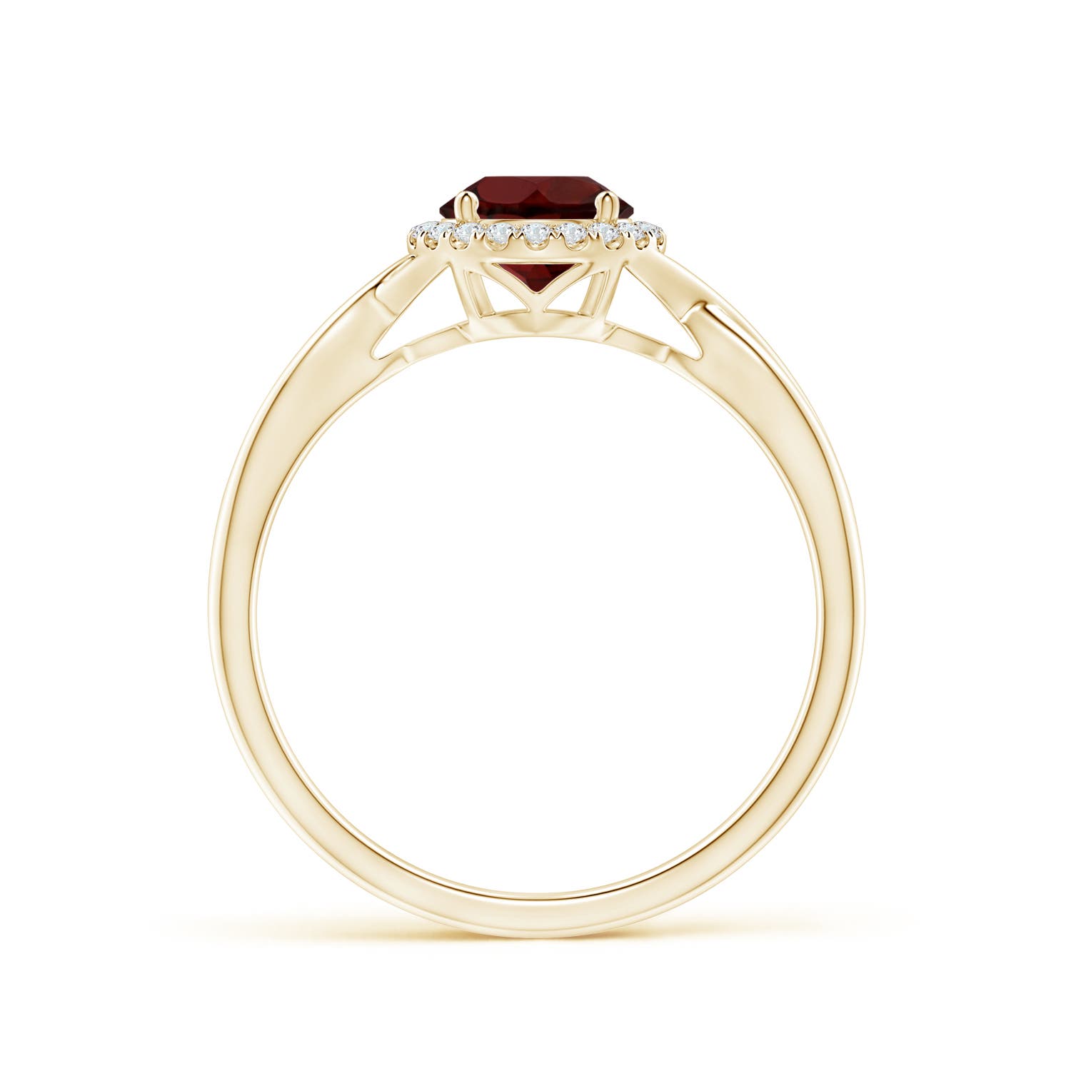 AA - Garnet / 1.1 CT / 14 KT Yellow Gold