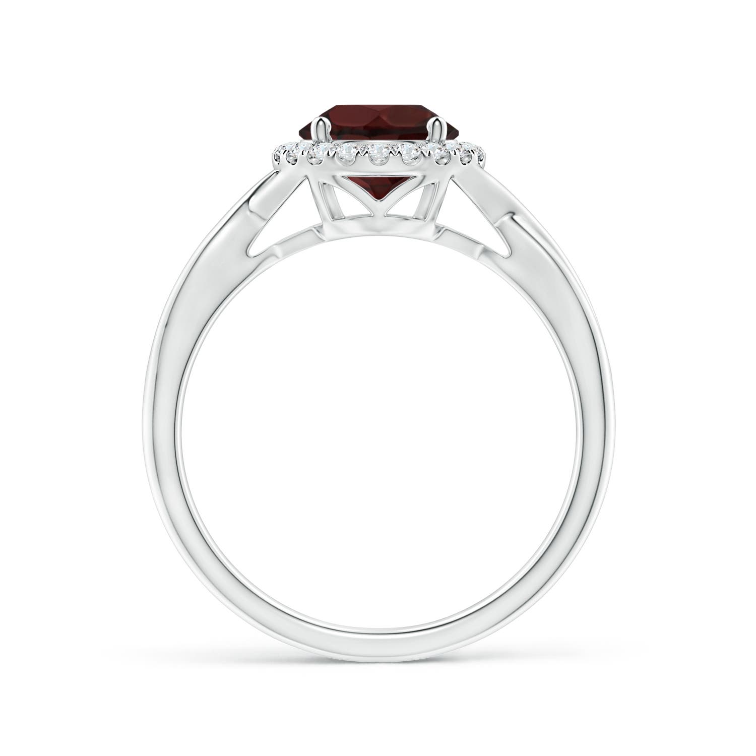 A - Garnet / 1.62 CT / 14 KT White Gold