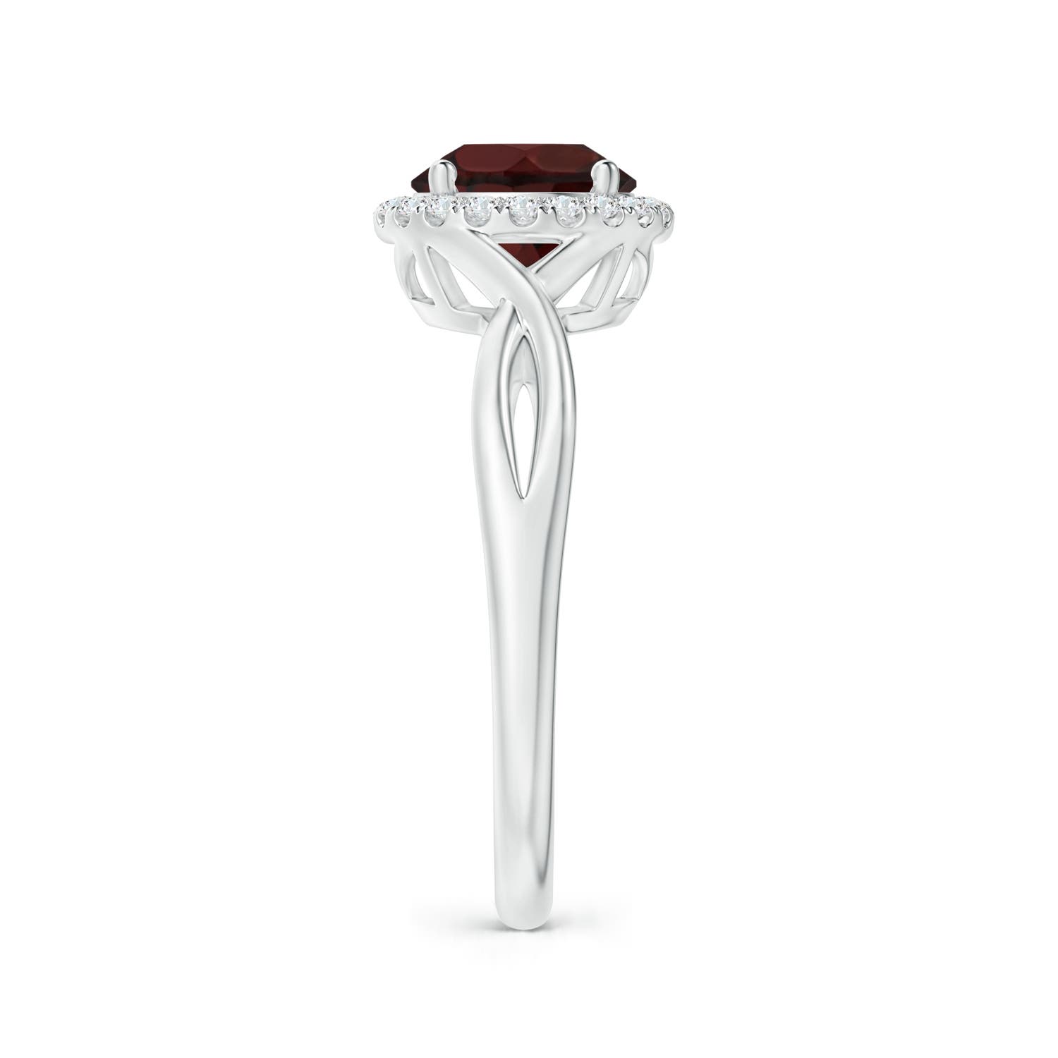 A - Garnet / 1.62 CT / 14 KT White Gold