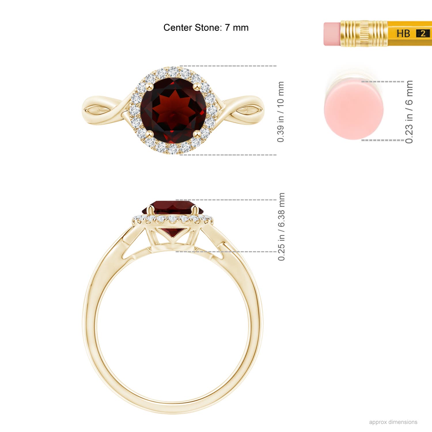 AA - Garnet / 1.62 CT / 14 KT Yellow Gold