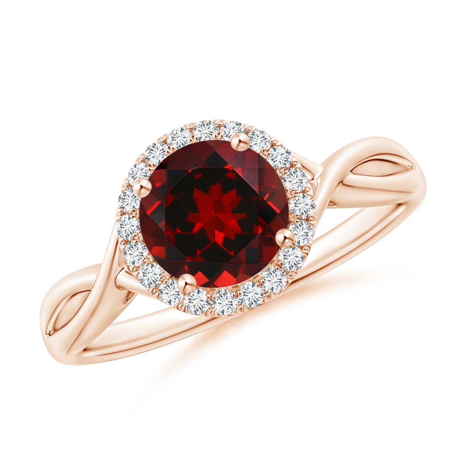 AAAA - Garnet / 1.62 CT / 14 KT Rose Gold