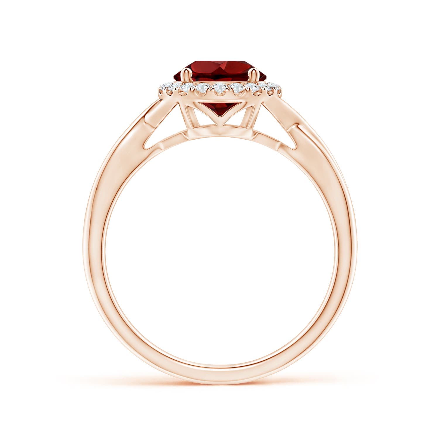 AAAA - Garnet / 1.62 CT / 14 KT Rose Gold