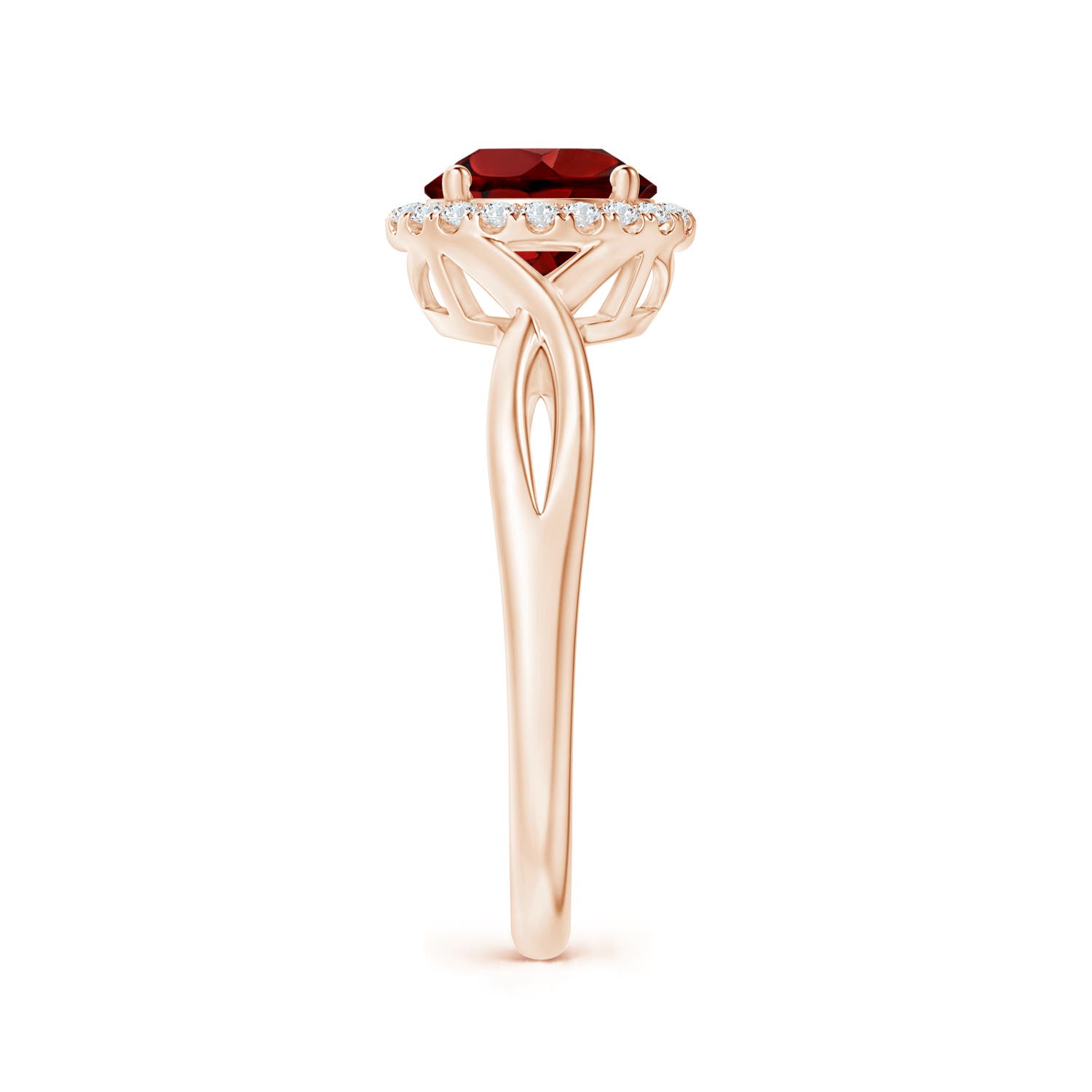 AAAA - Garnet / 1.62 CT / 14 KT Rose Gold