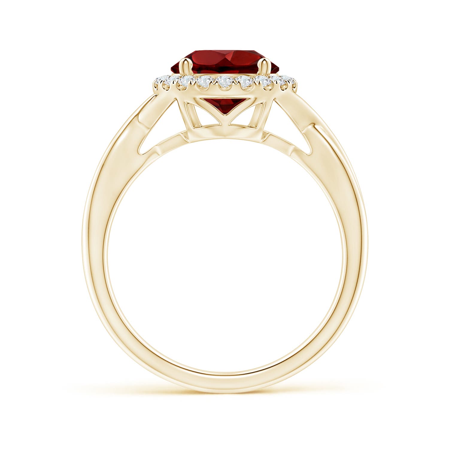 AAAA - Garnet / 2.42 CT / 14 KT Yellow Gold