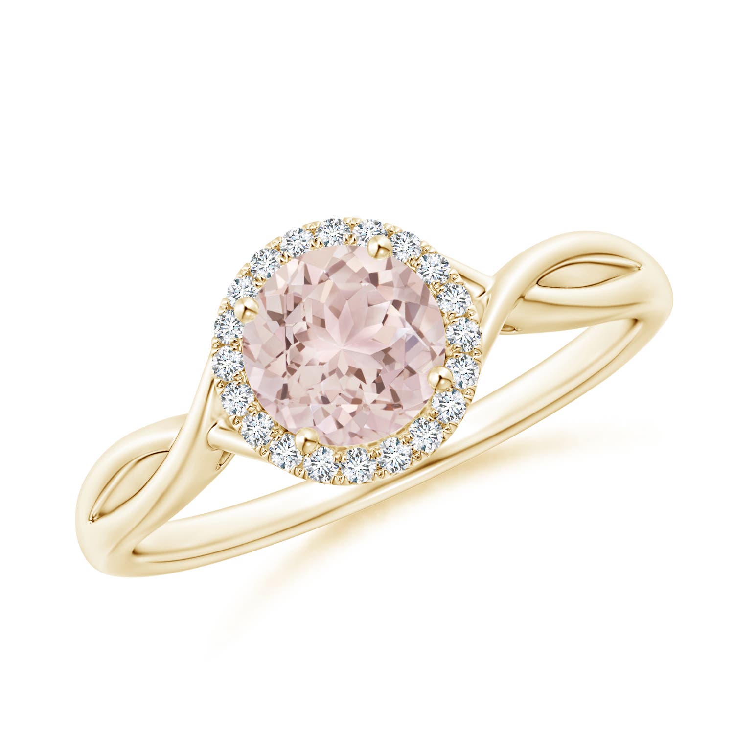 A - Morganite / 0.8 CT / 14 KT Yellow Gold