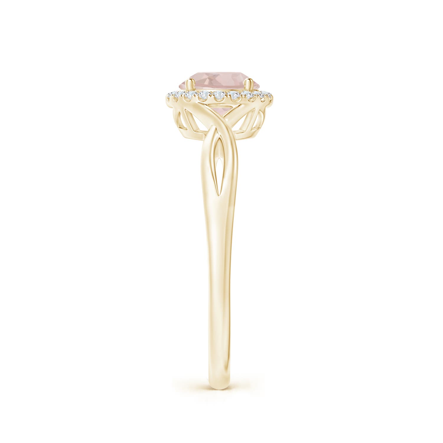 A - Morganite / 0.8 CT / 14 KT Yellow Gold