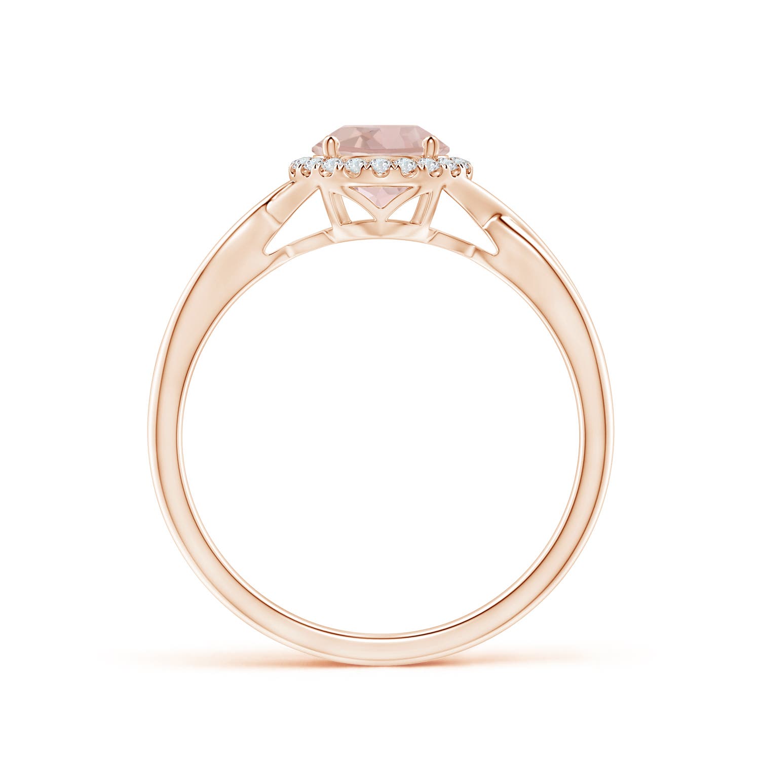 AA - Morganite / 0.8 CT / 14 KT Rose Gold