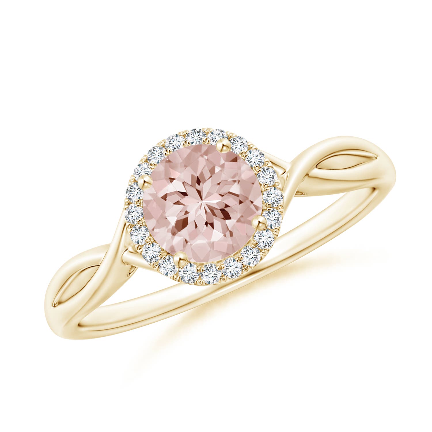 AA - Morganite / 0.8 CT / 14 KT Yellow Gold