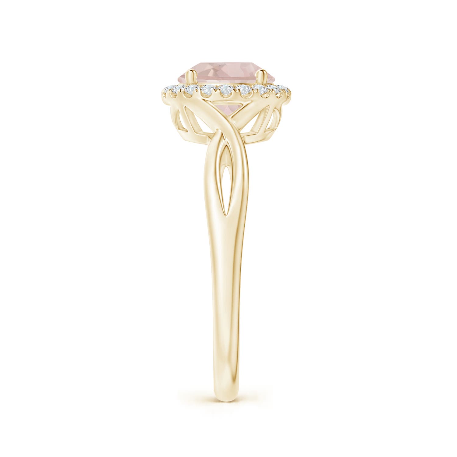 A - Morganite / 1.22 CT / 14 KT Yellow Gold