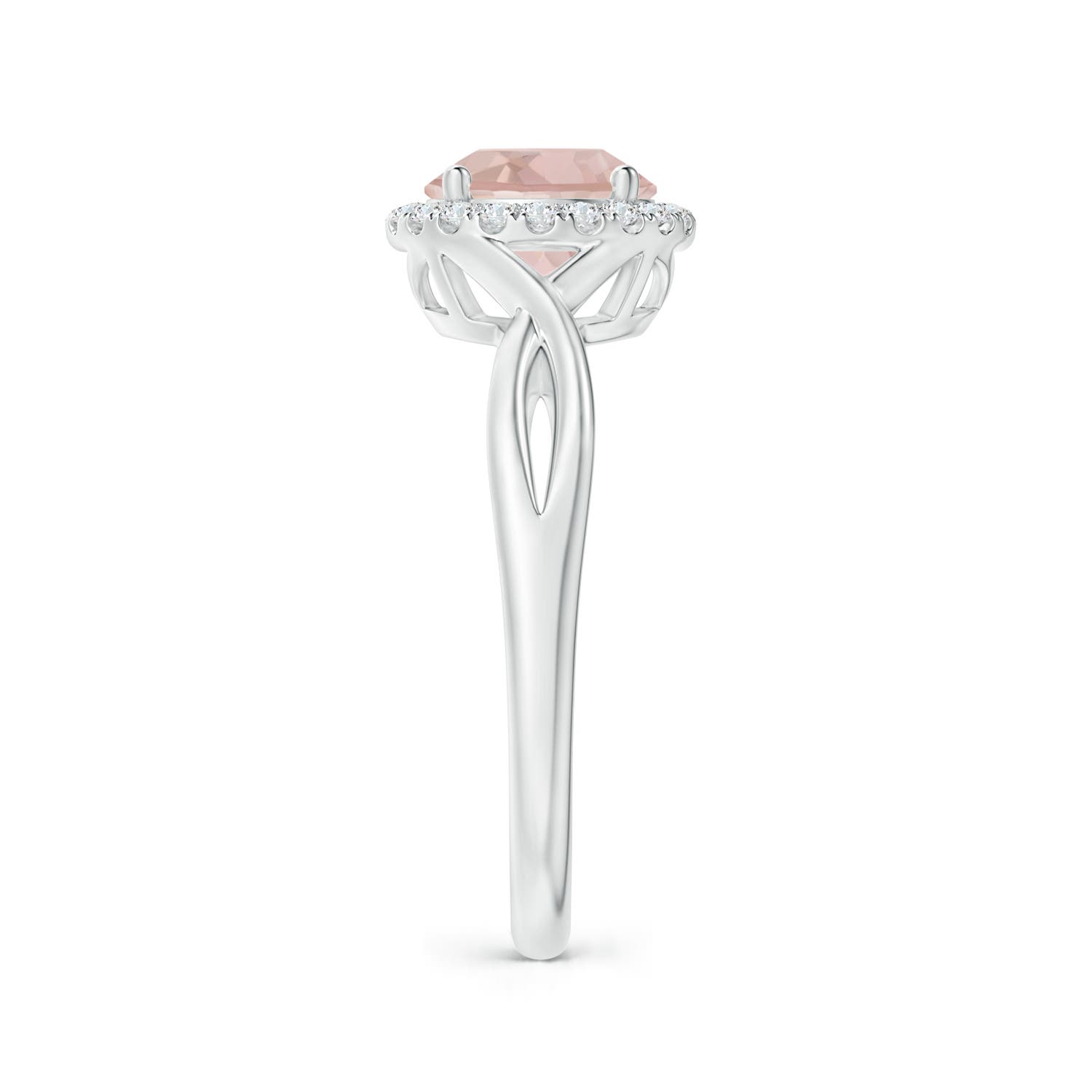 AA - Morganite / 1.22 CT / 14 KT White Gold