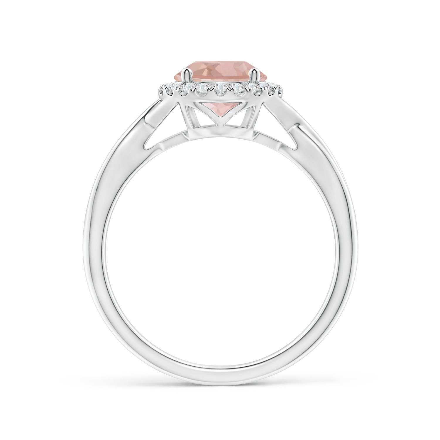 AAA - Morganite / 1.22 CT / 14 KT White Gold