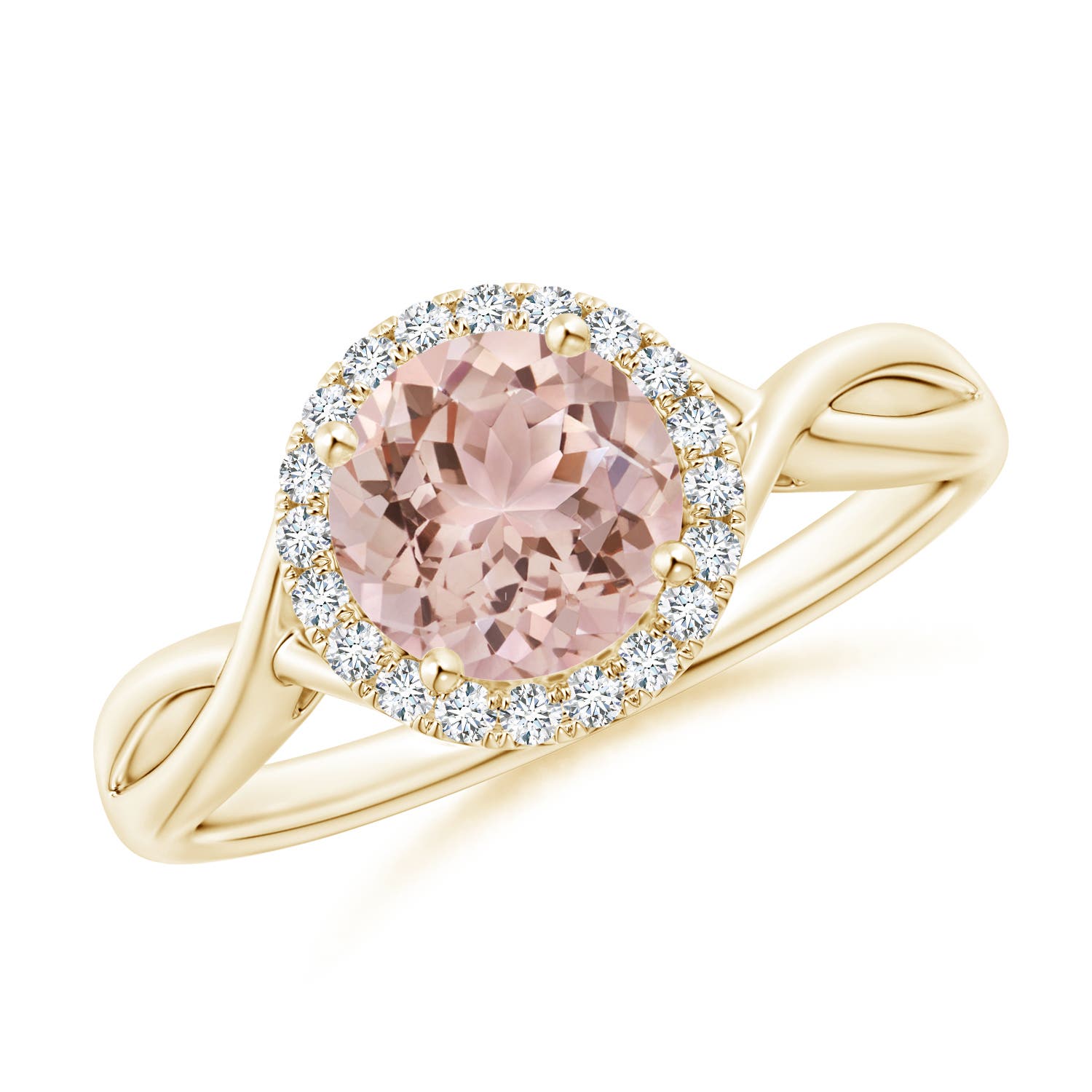 AAA - Morganite / 1.22 CT / 14 KT Yellow Gold