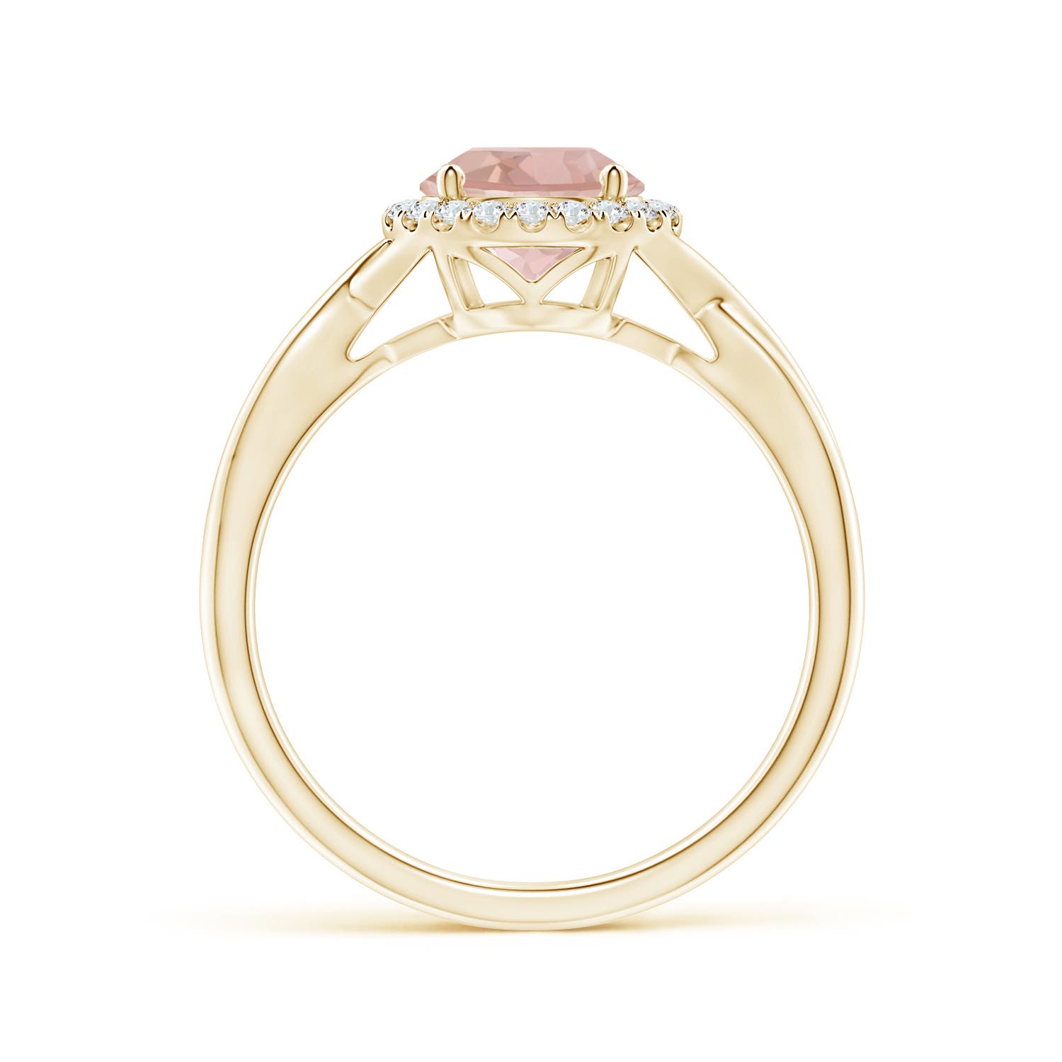 AAA - Morganite / 1.22 CT / 14 KT Yellow Gold