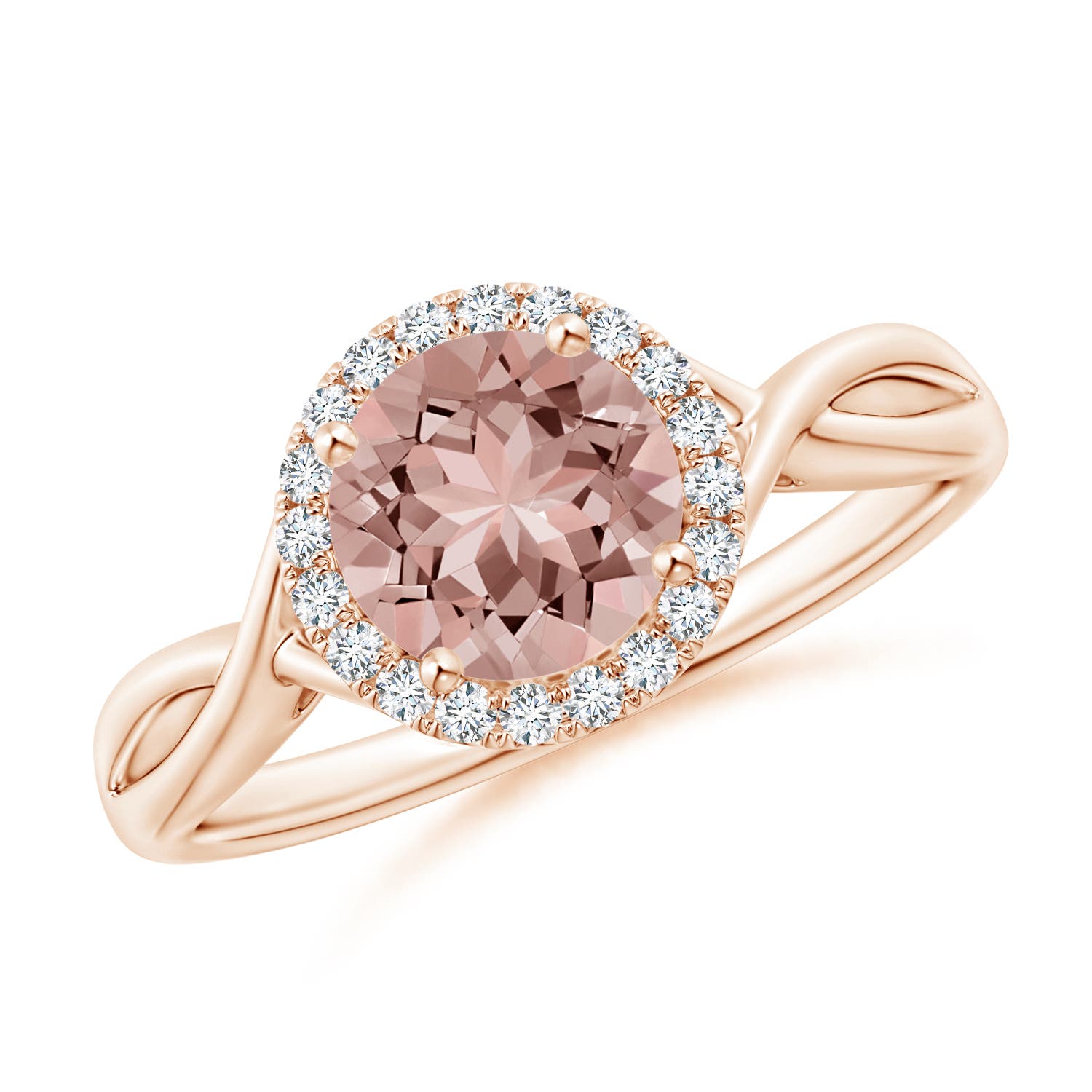 AAAA - Morganite / 1.22 CT / 14 KT Rose Gold