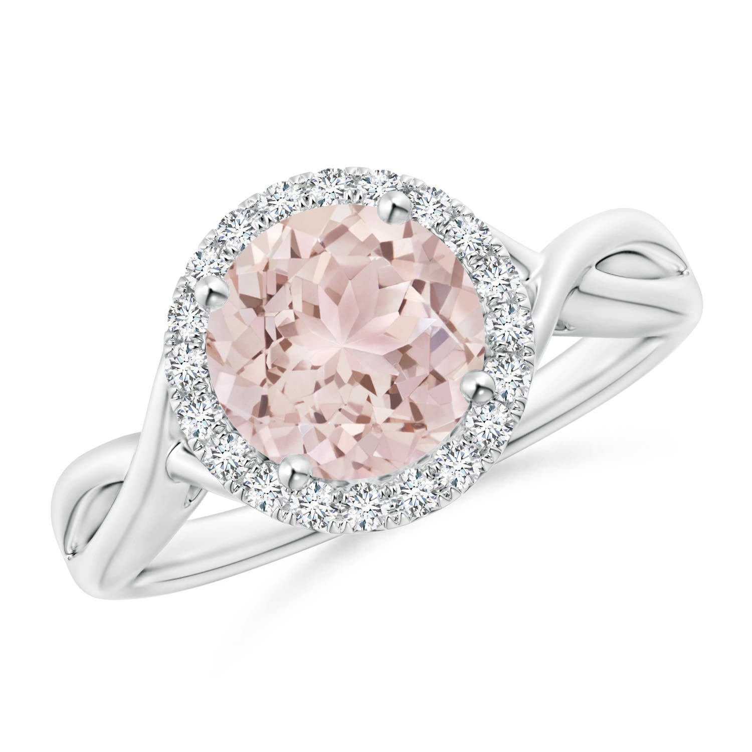 A - Morganite / 1.87 CT / 14 KT White Gold