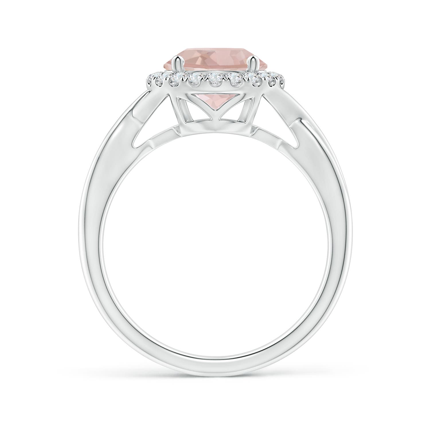 AA - Morganite / 1.87 CT / 14 KT White Gold