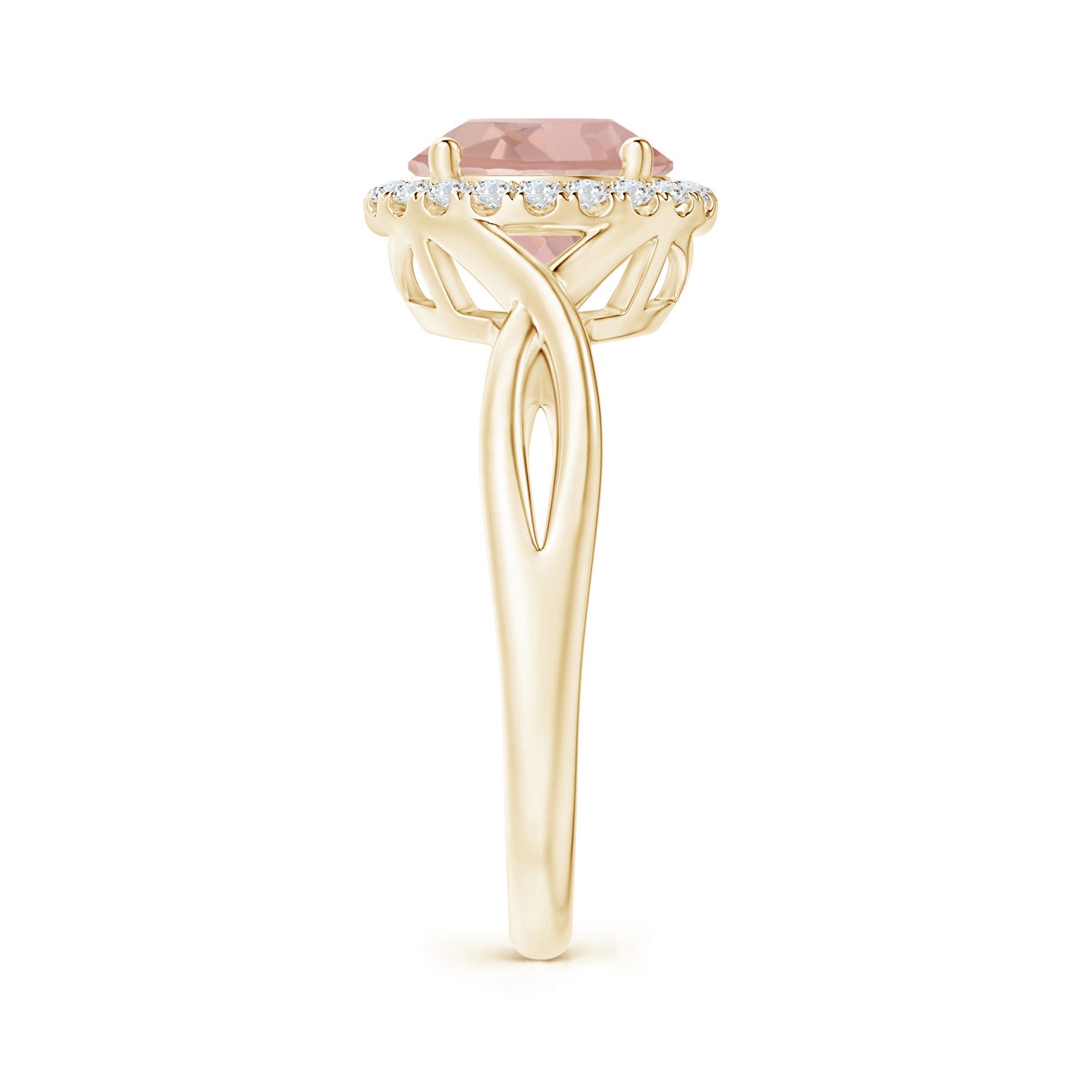 AAAA - Morganite / 1.87 CT / 14 KT Yellow Gold