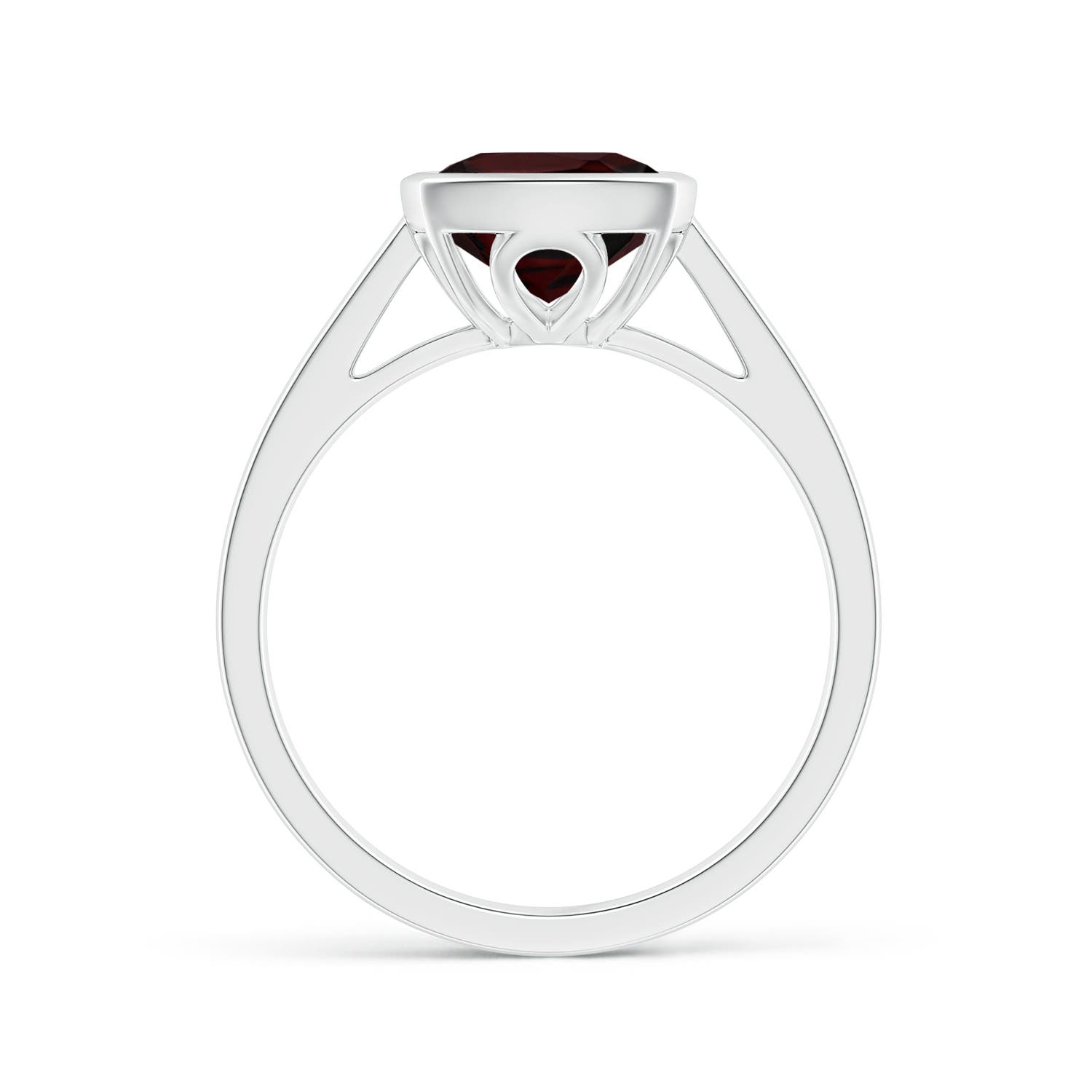 A - Garnet / 3.35 CT / 14 KT White Gold