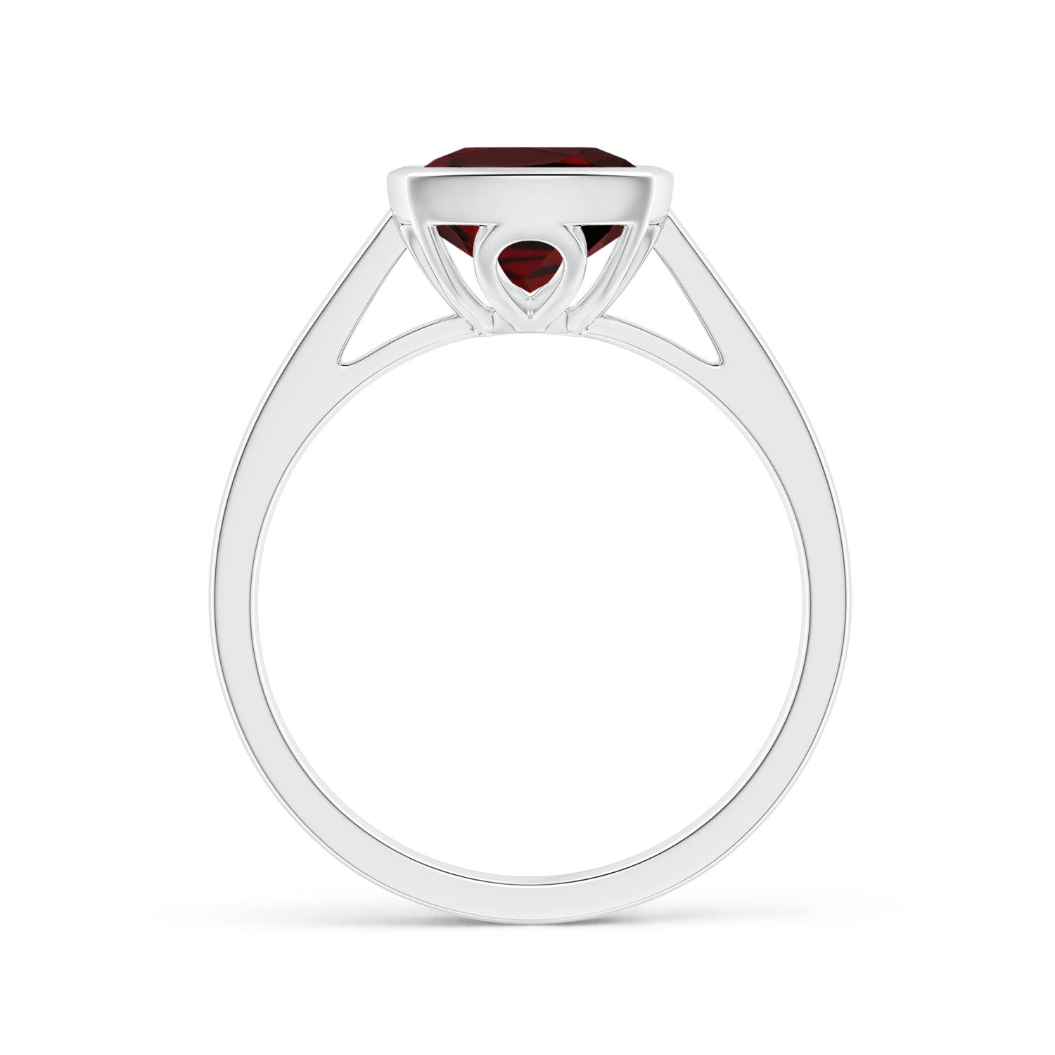 AAA - Garnet / 3.35 CT / 14 KT White Gold