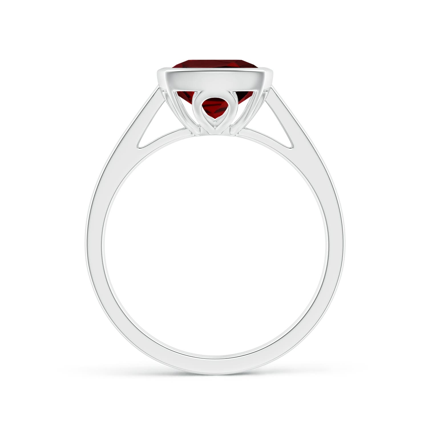 AAAA - Garnet / 3.35 CT / 14 KT White Gold