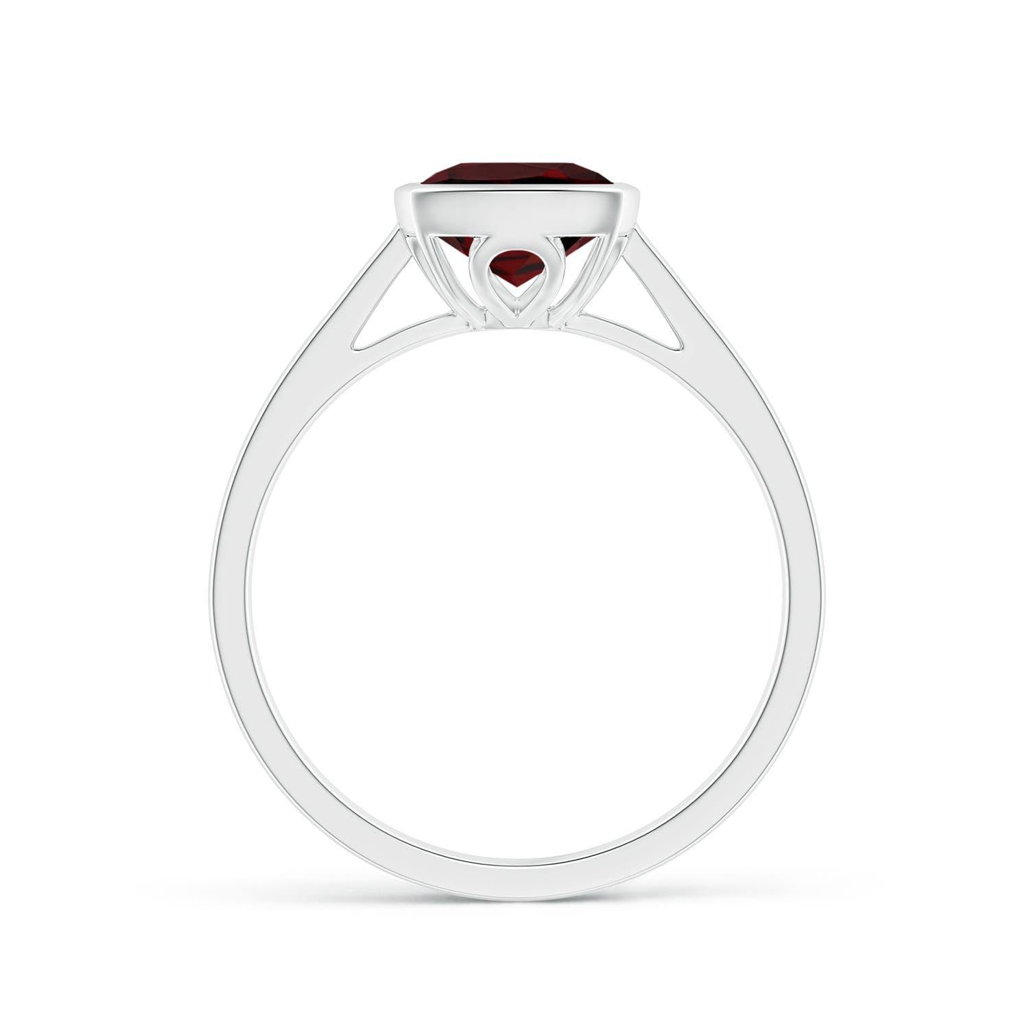 AAA - Garnet / 2.9 CT / 14 KT White Gold