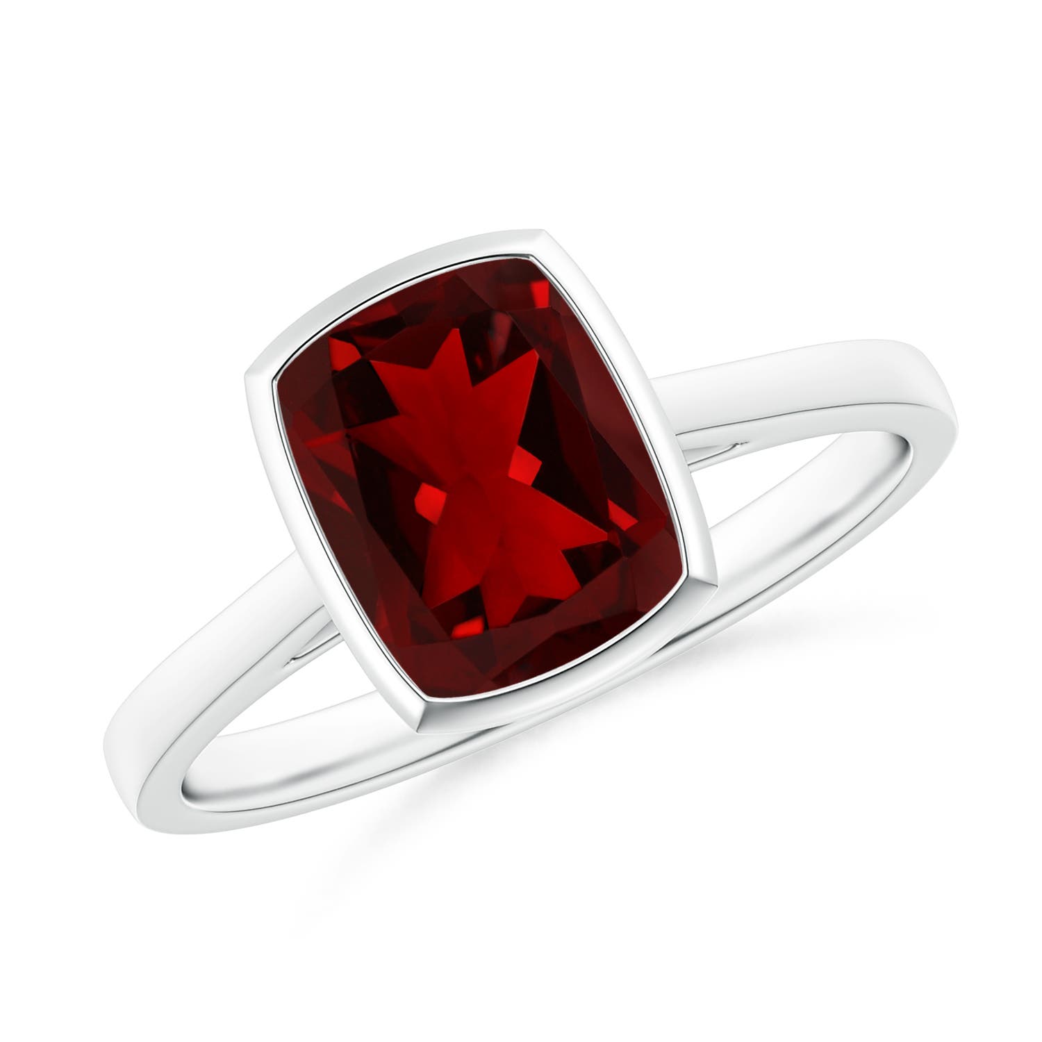 AAAA - Garnet / 2.9 CT / 14 KT White Gold