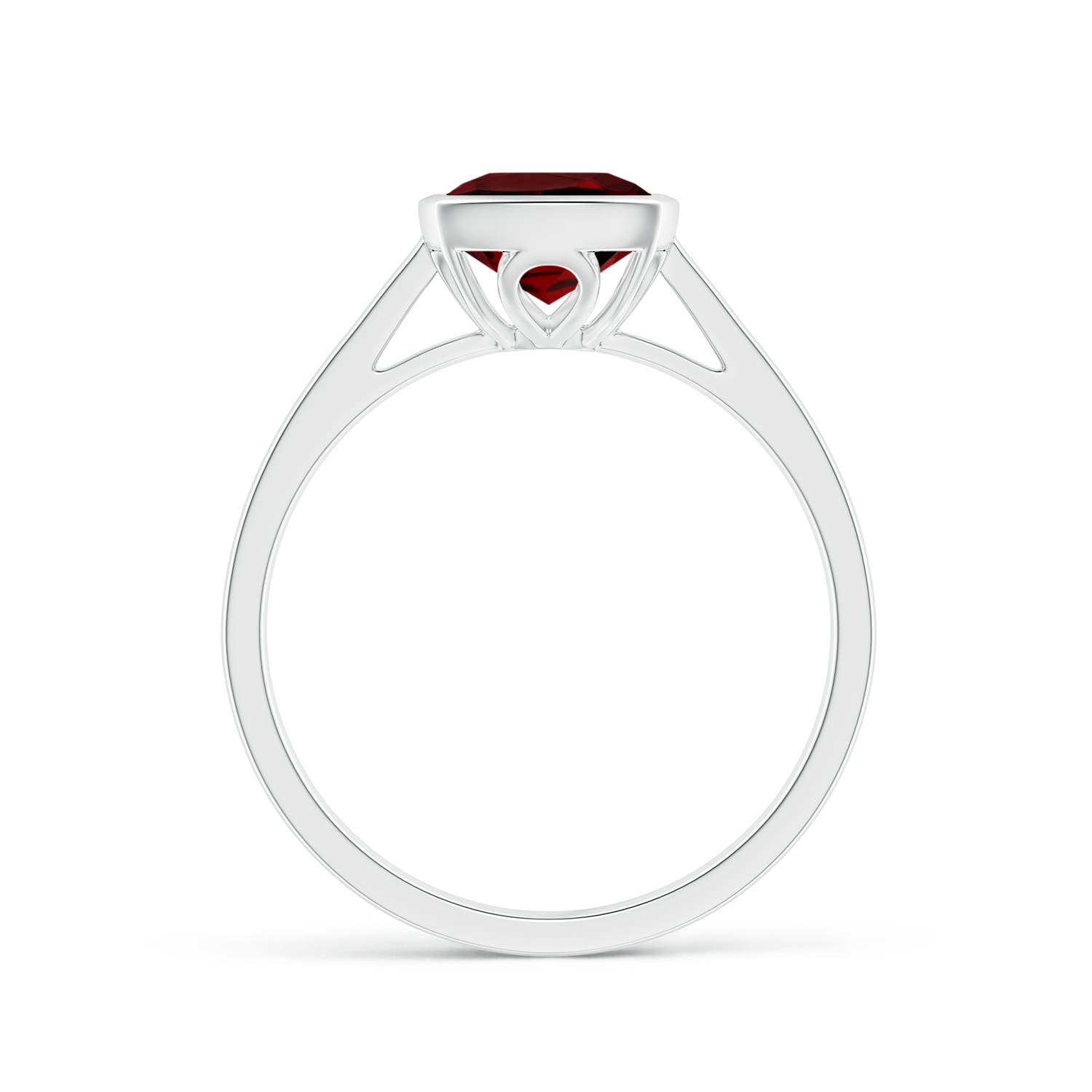 AAAA - Garnet / 2.9 CT / 14 KT White Gold