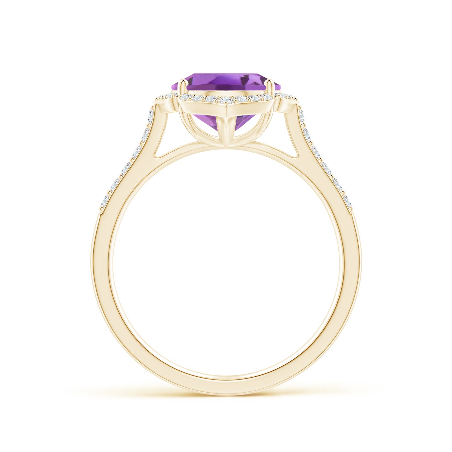 A - Amethyst / 2.51 CT / 14 KT Yellow Gold