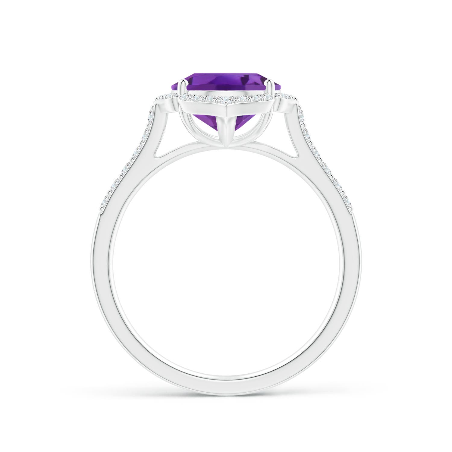 AAA - Amethyst / 2.51 CT / 14 KT White Gold