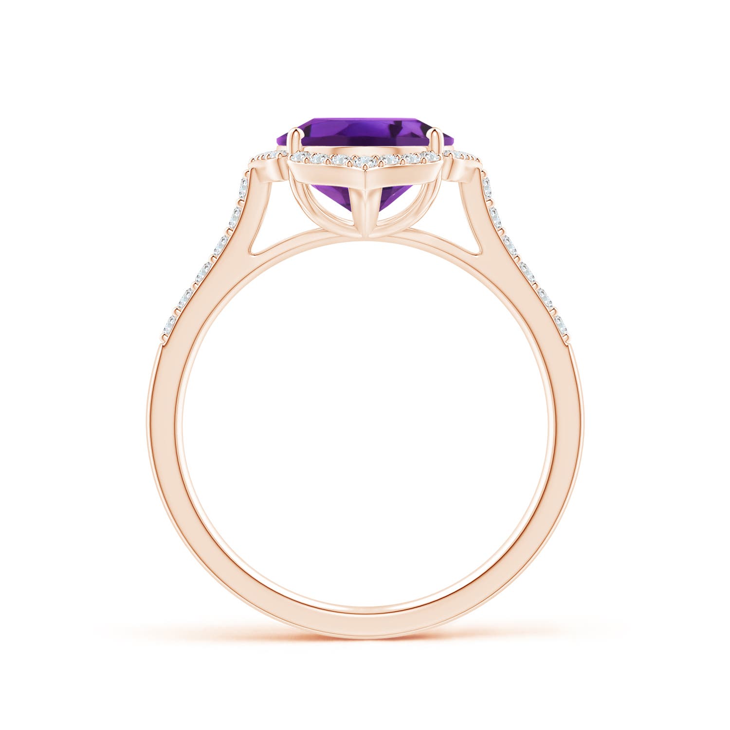 AAAA - Amethyst / 2.51 CT / 14 KT Rose Gold