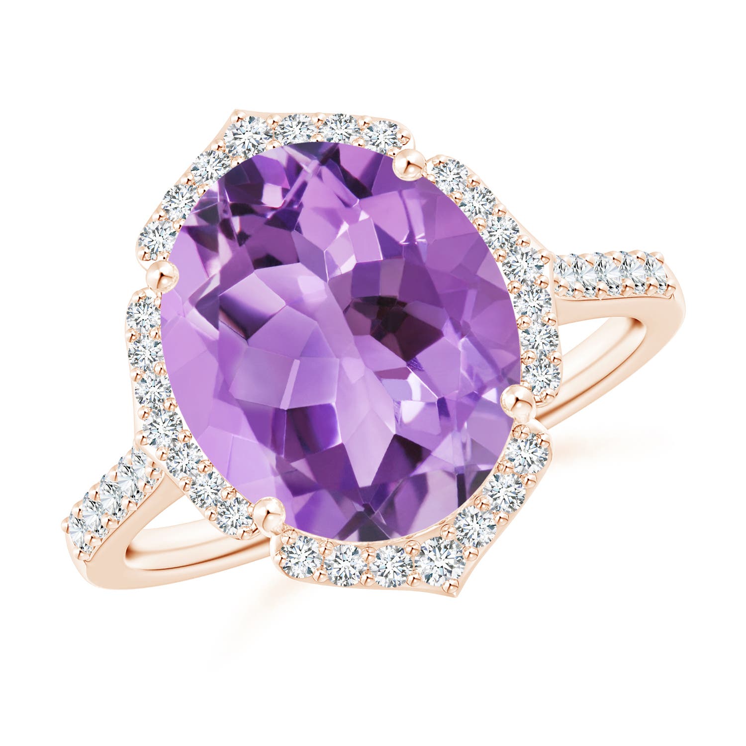 A - Amethyst / 4.59 CT / 14 KT Rose Gold