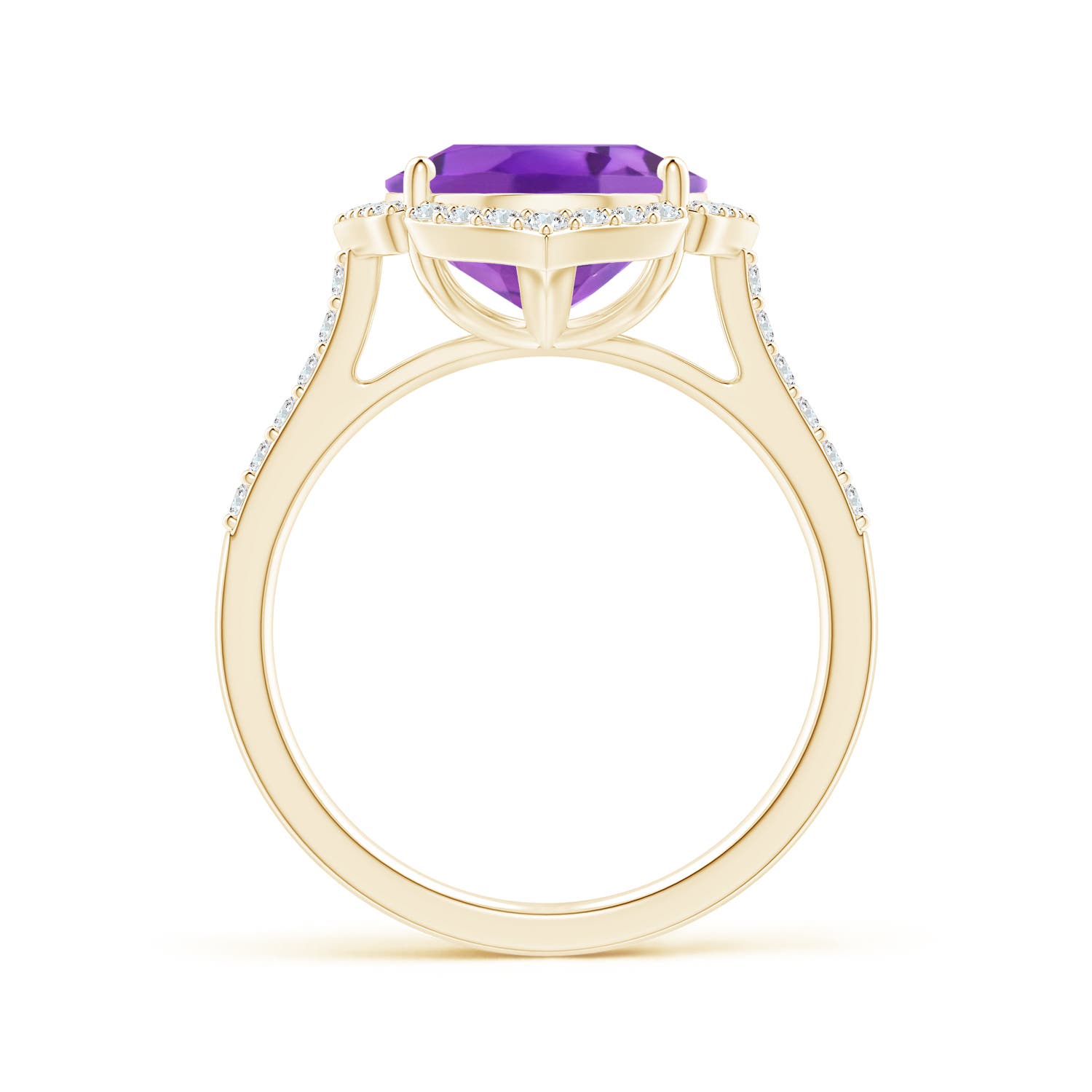 AA - Amethyst / 4.59 CT / 14 KT Yellow Gold