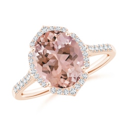 Vintage Inspired Rose Gold Morganite Rings