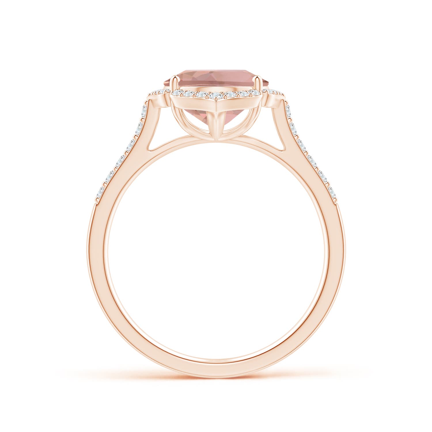 AAAA - Morganite / 2.71 CT / 14 KT Rose Gold