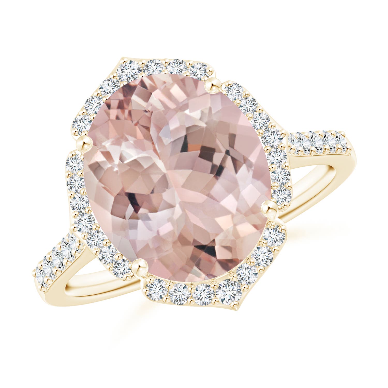 AA - Morganite / 4.94 CT / 14 KT Yellow Gold