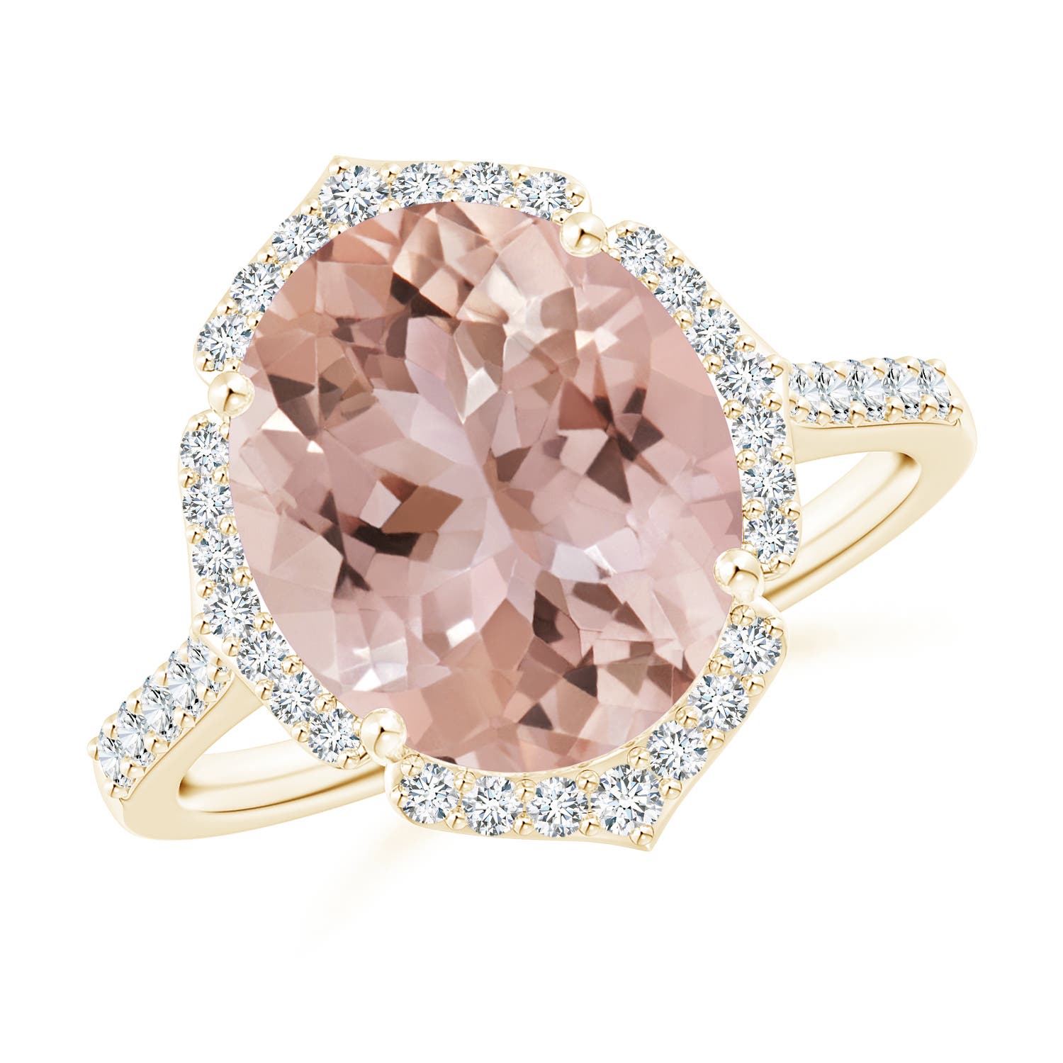 AAA - Morganite / 4.94 CT / 14 KT Yellow Gold