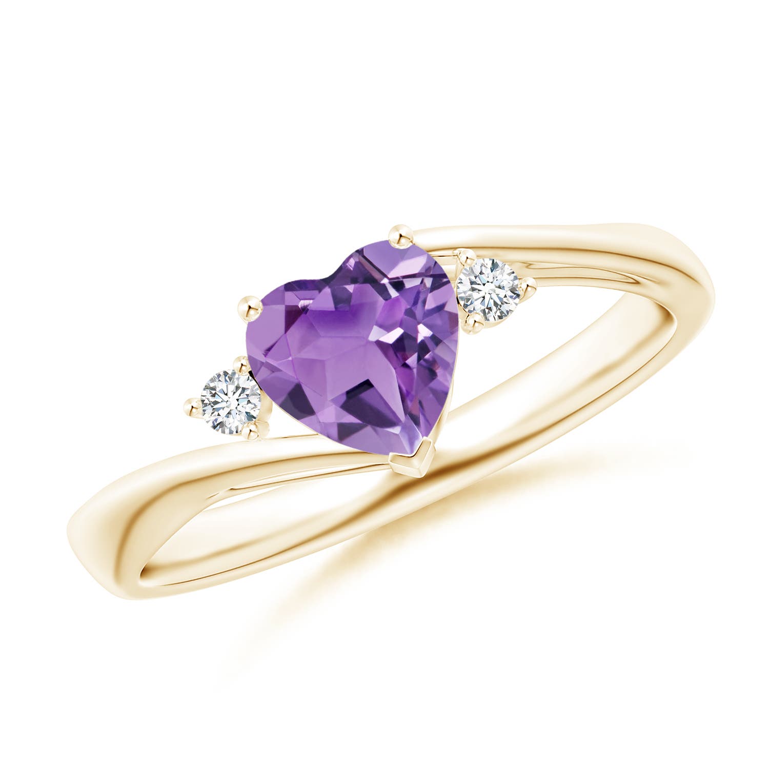 A - Amethyst / 0.75 CT / 14 KT Yellow Gold