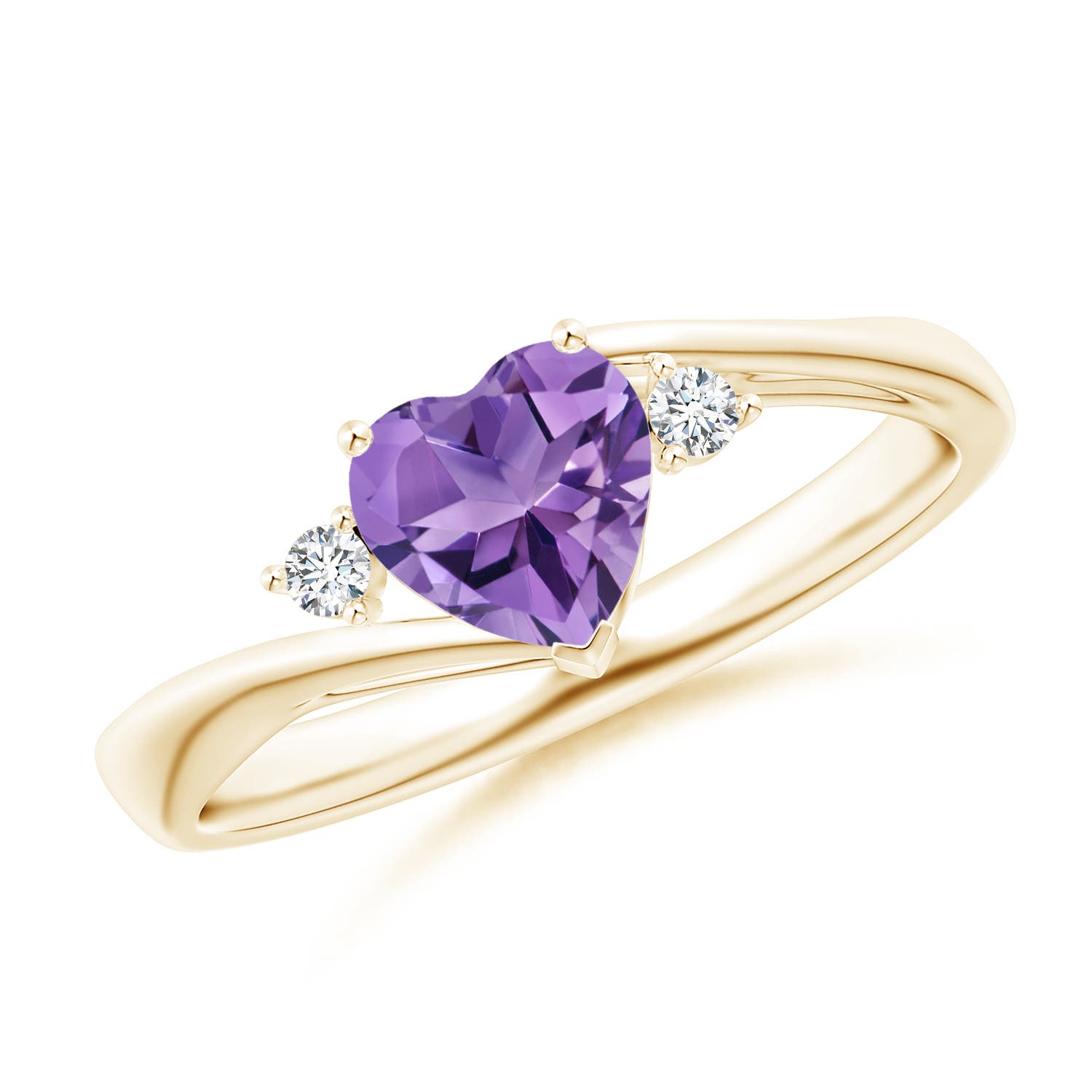 AA - Amethyst / 0.75 CT / 14 KT Yellow Gold