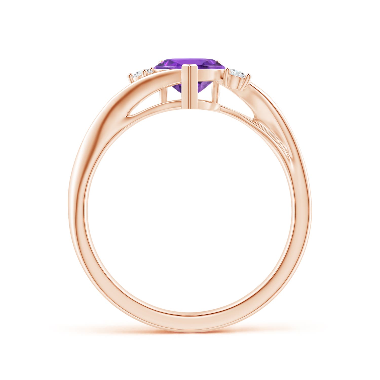 AAA - Amethyst / 0.75 CT / 14 KT Rose Gold
