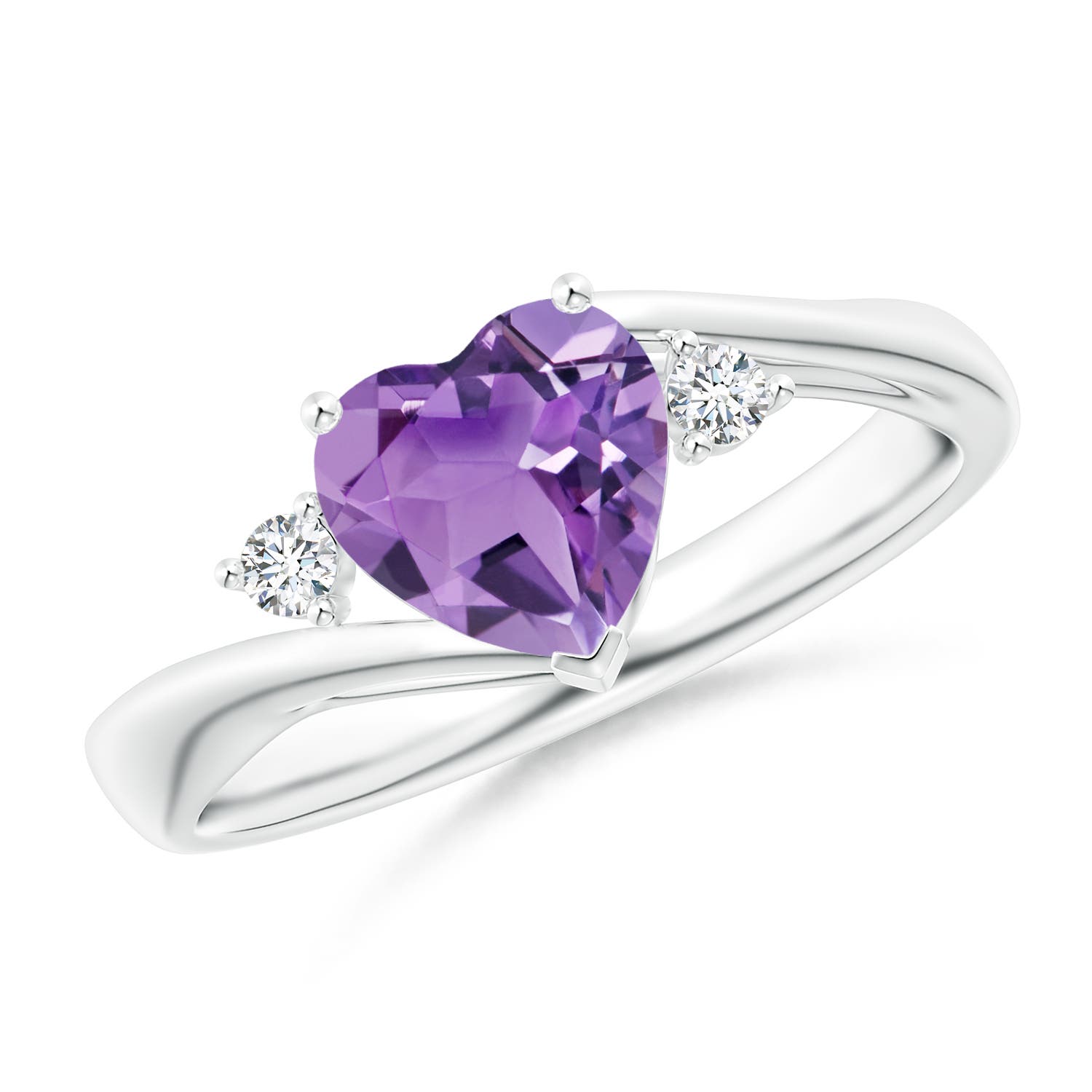 A - Amethyst / 1.17 CT / 14 KT White Gold