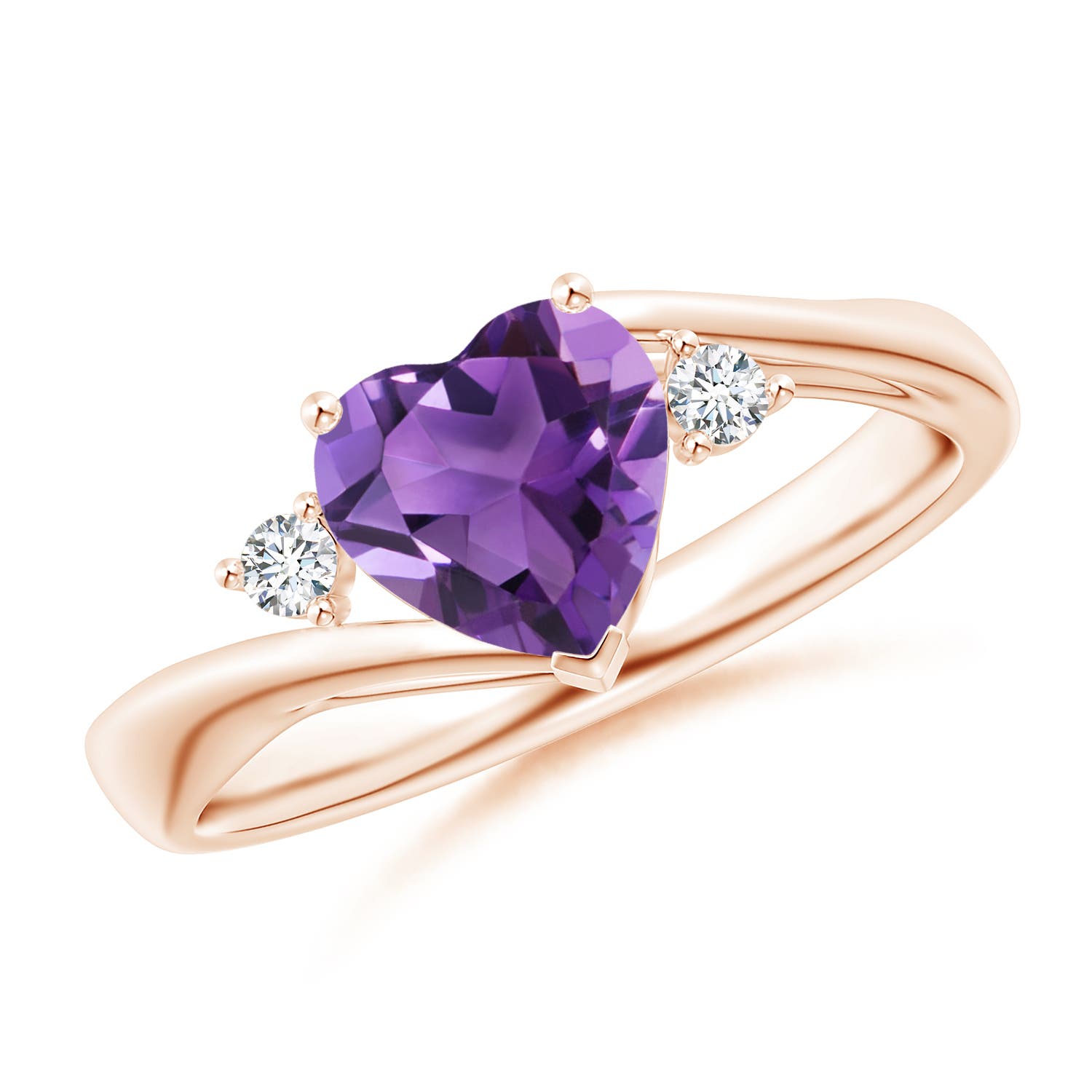 AAA - Amethyst / 1.17 CT / 14 KT Rose Gold