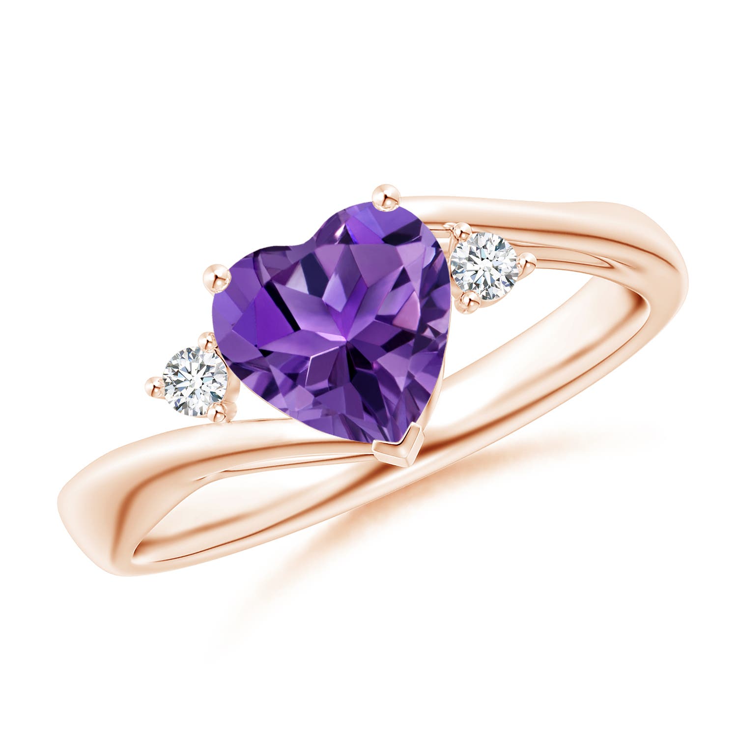 AAAA - Amethyst / 1.17 CT / 14 KT Rose Gold