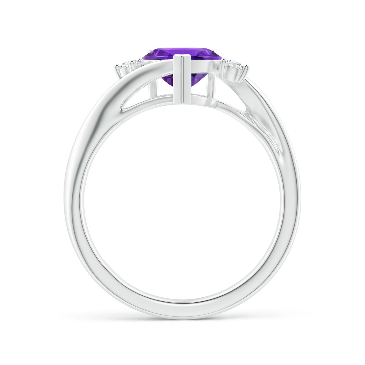 AAAA - Amethyst / 1.17 CT / 14 KT White Gold