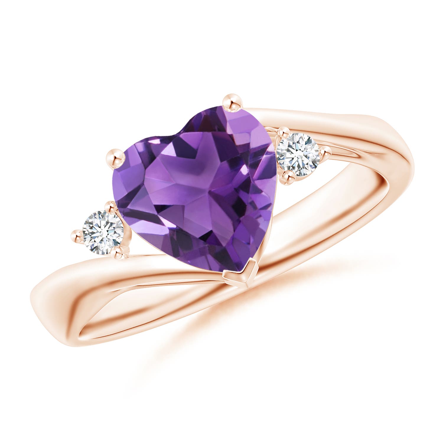 AAA - Amethyst / 1.59 CT / 14 KT Rose Gold