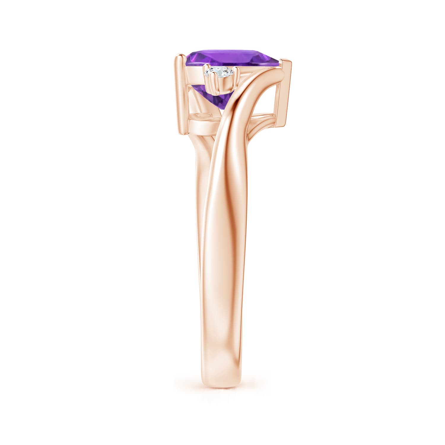 AAA - Amethyst / 1.59 CT / 14 KT Rose Gold
