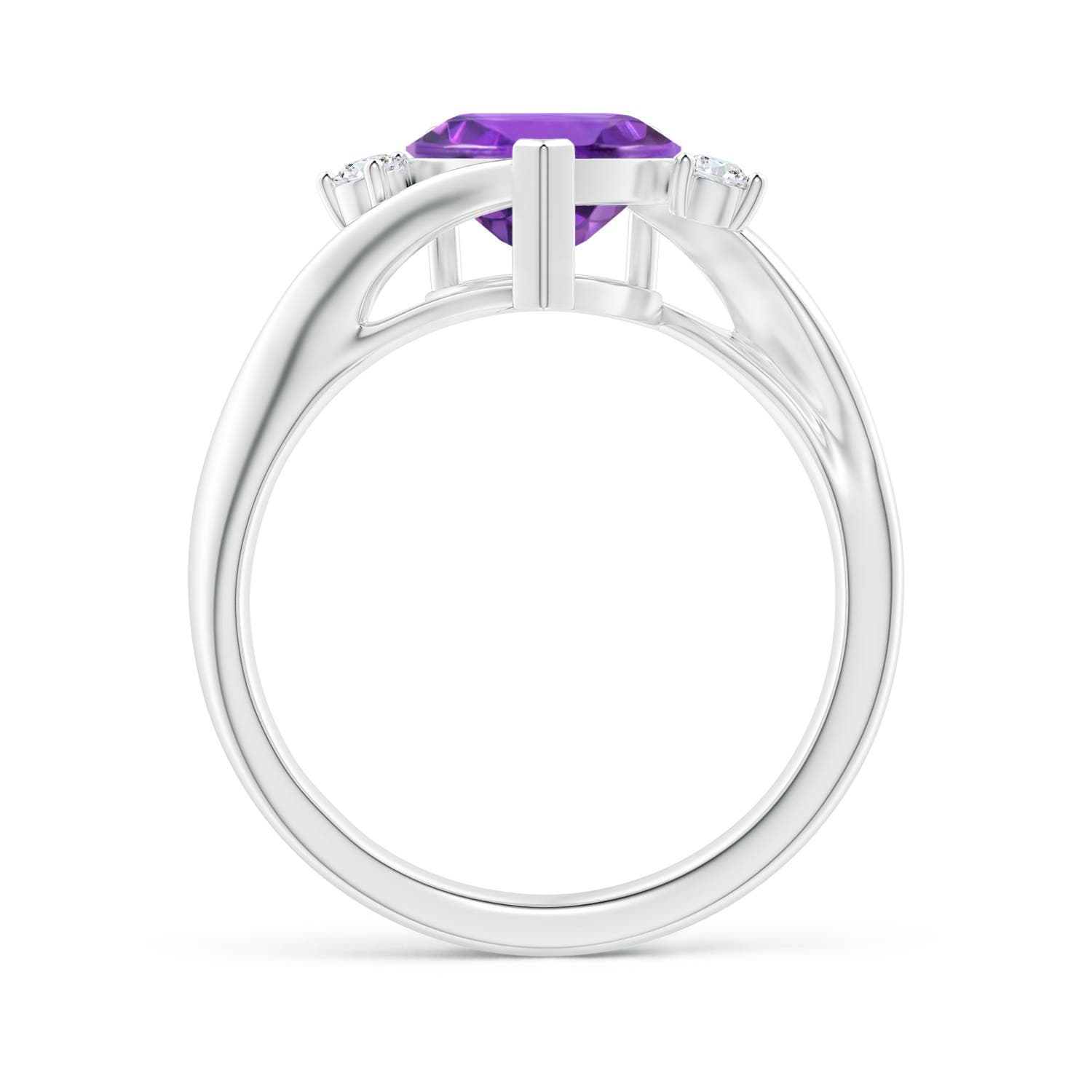 AAA - Amethyst / 1.59 CT / 14 KT White Gold