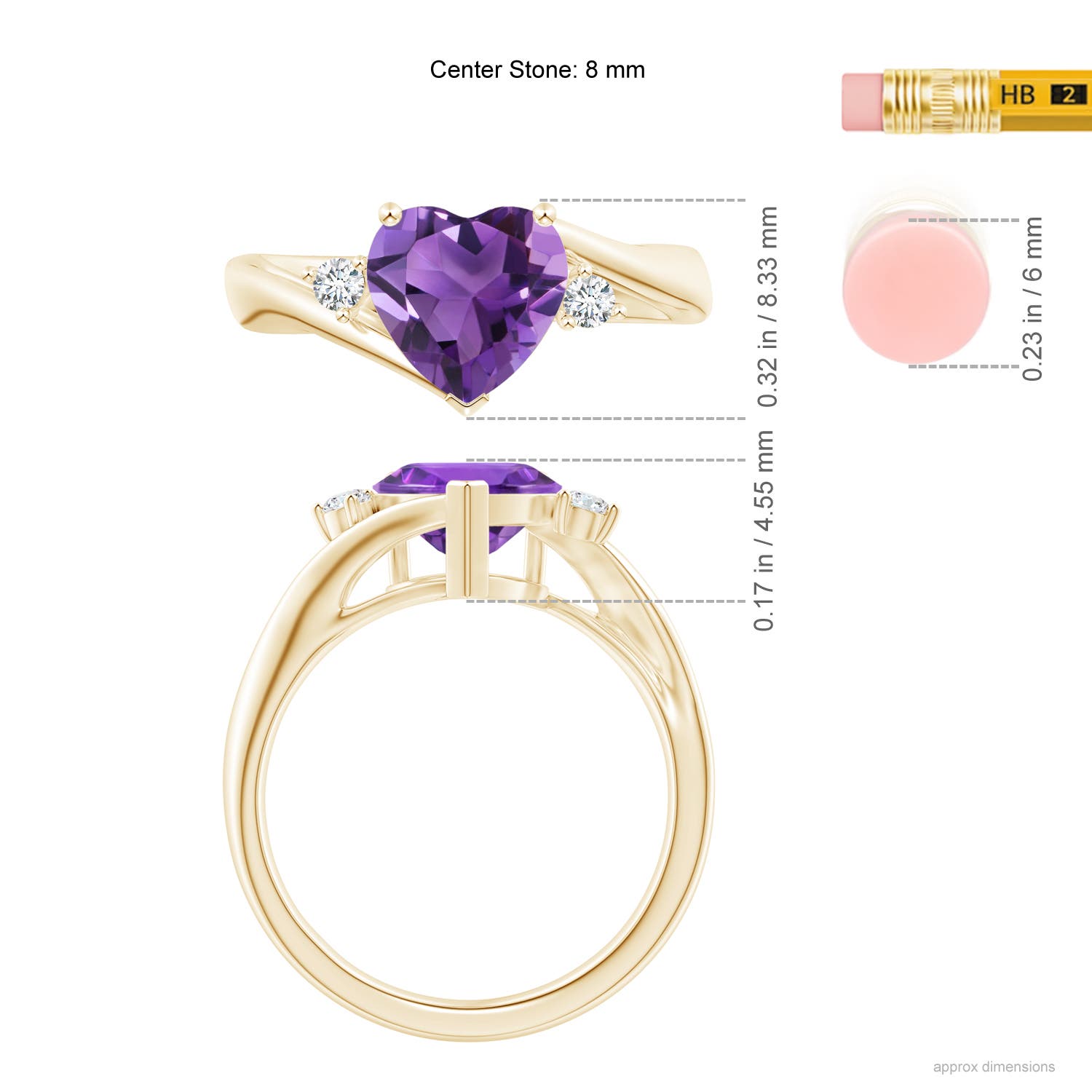 AAA - Amethyst / 1.59 CT / 14 KT Yellow Gold