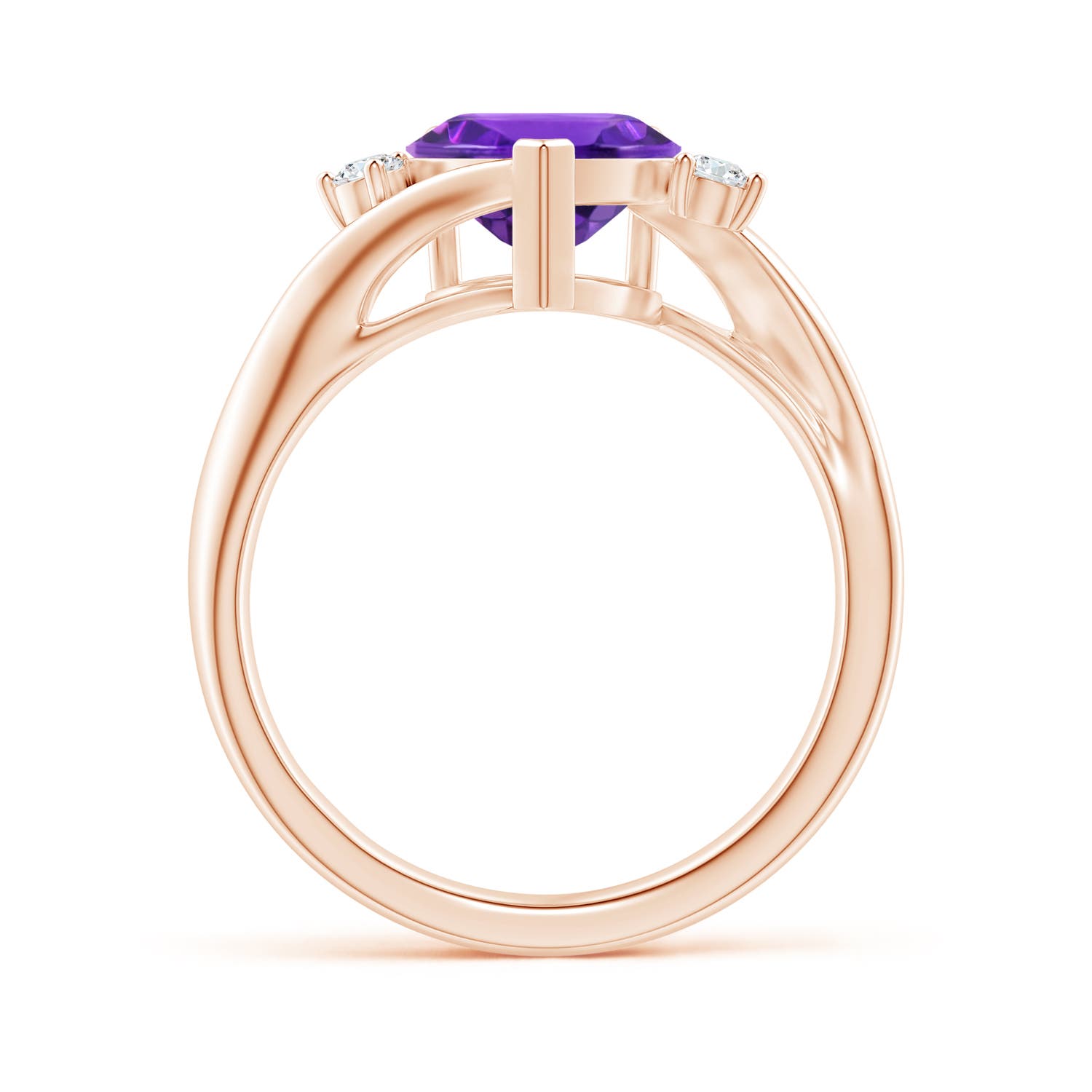 AAAA - Amethyst / 1.59 CT / 14 KT Rose Gold